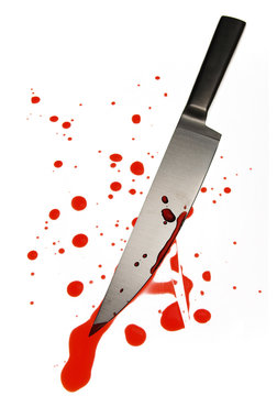 Blood Spattered Knife