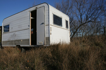 caravane abandonnée