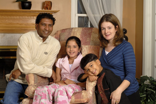 Interracial Family Portrait