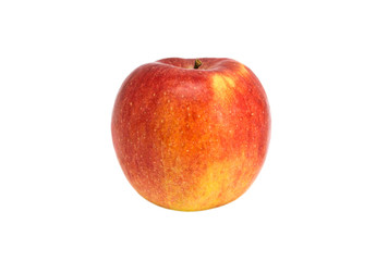 Juicy red apple. Isolated on white.