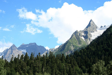mountain landscape. Caucasus, Russia.