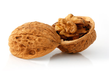 Opened walnut