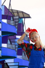 Obraz premium Female Construction Worker