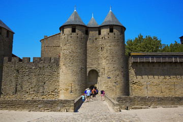 roussillon : carcassonne, chateau comtal