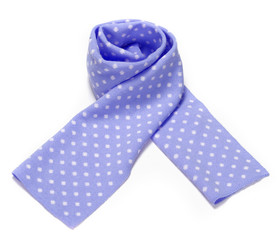 light blue scarf
