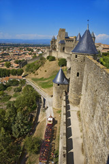 roussillon : carcassonne, remparts