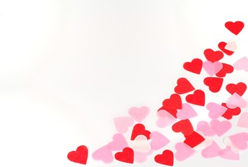 Valentine heart  on white background