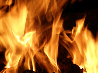Flames or fire for background