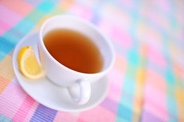 A view of a cup of tea