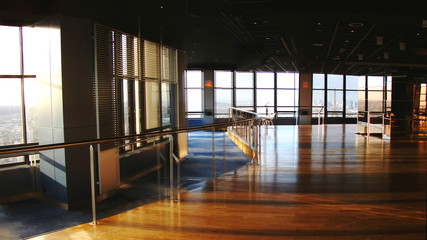 Interior of a hall of a tower Montparnase in Paris