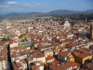 Fototapeta na wymiar Overview of Florence