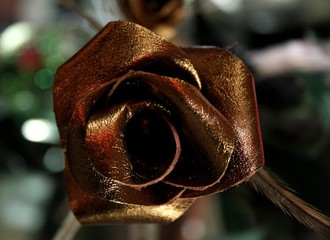 rose cuir