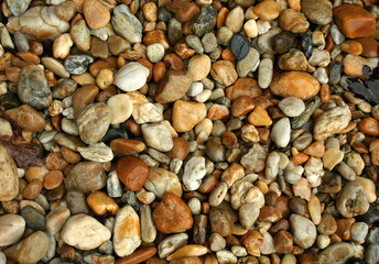 Wet pebbles
