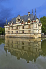 Fototapeta na wymiar chateau d'azay-le-rideau, touraine, france