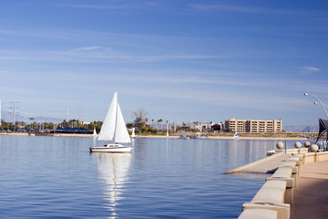 Sailors Weekend at Tempe Lake, Arizona Salt River.