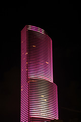 View of Pink Skyscraper in Miami