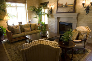 Luxury home living room with contemporary decor.