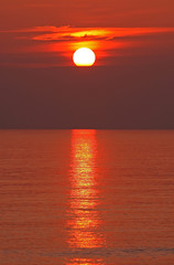 Tramonto sul mare