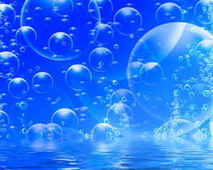  air bubbles going up