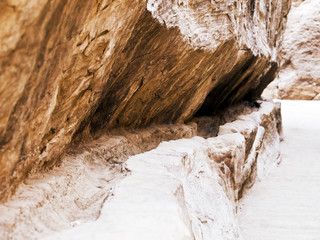 Nabatean aqueduct in Petra, Jordan