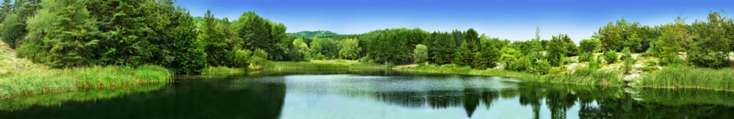 Papier Peint photo autocollant Panoramique Lac de rêve