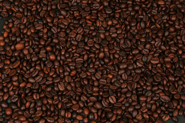 Seamless coffee beans background