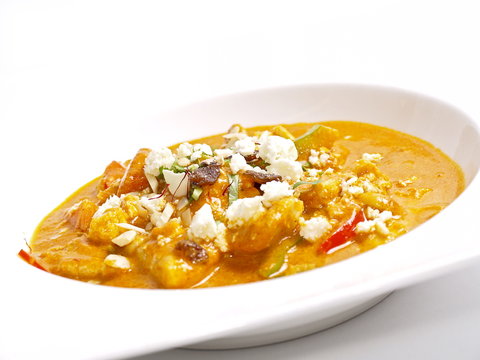 indische garnelen curry