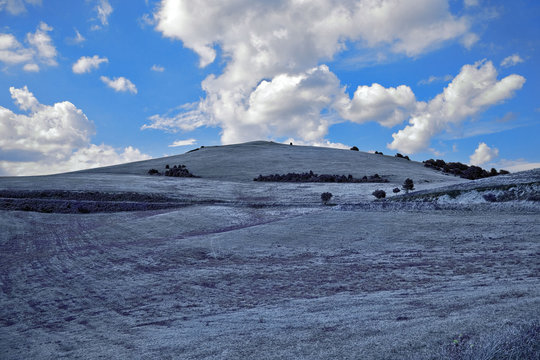 roussillon, causse de blandas : champs