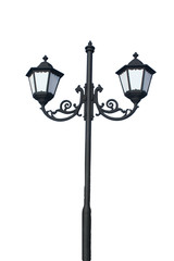 Traditional street lamp - isolated