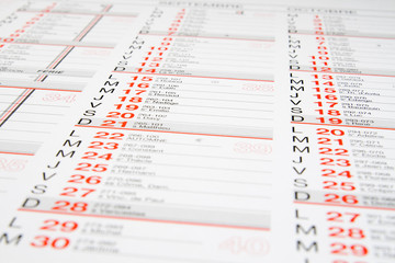 Close up of a blank white .