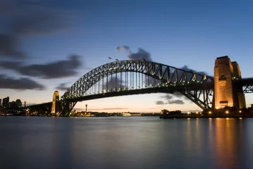Photo sur Plexiglas Sydney Harbour Bridge Sydney Harbour Bridge At Dusk