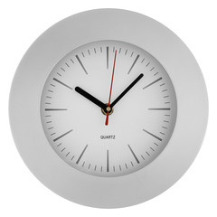 The clock on a white background