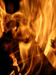 Flames or fire for background