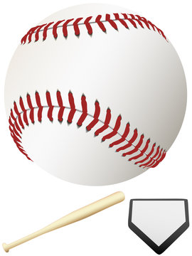 Bat Home Plate & Major League Baseball