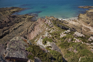 Bretagne : cap d'Erquy : rocher