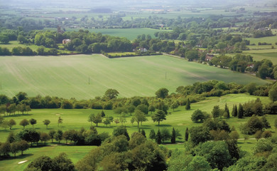 Fototapeta na wymiar Buckinghamshire Chilterns. The View over the Vale 