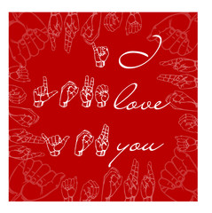Naklejka premium I love you lsf