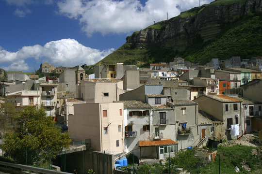 Der Mafiaort Corleone im Innern von Sizilien, Provinz Palermo