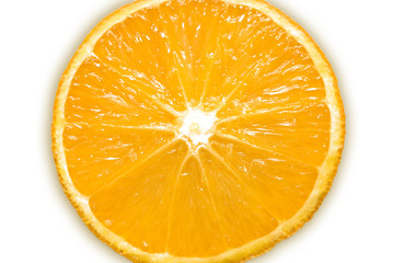 isolated orange slice