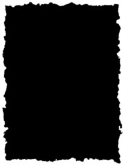 black sheet of paper with torn edge