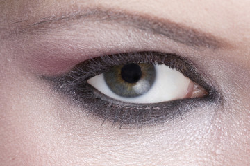 Obraz premium Woman's Hazel Eye Closeup