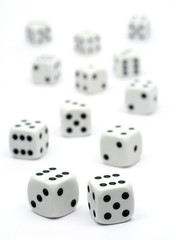 Dices in focus