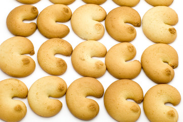 object on white - food - biscuit