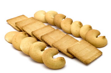 object on white - food - biscuit