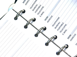 agenda r&eacute;pertoire