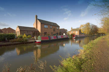 A narrow boat or barge