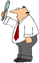 Man With A Magnifying Glass