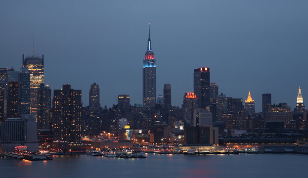 Fototapeta Winter New York Evening