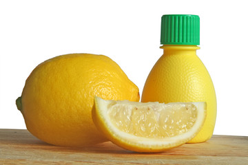 Lemon, slice, and juice squirter.