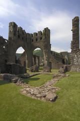 Fototapeta na wymiar Llanthony Priory Abbey in the Vale of Ewyas. B